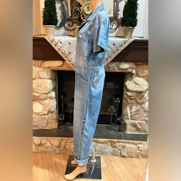 PISTOLA Grover denim relaxed jumpsuit - Picture 7 of 13